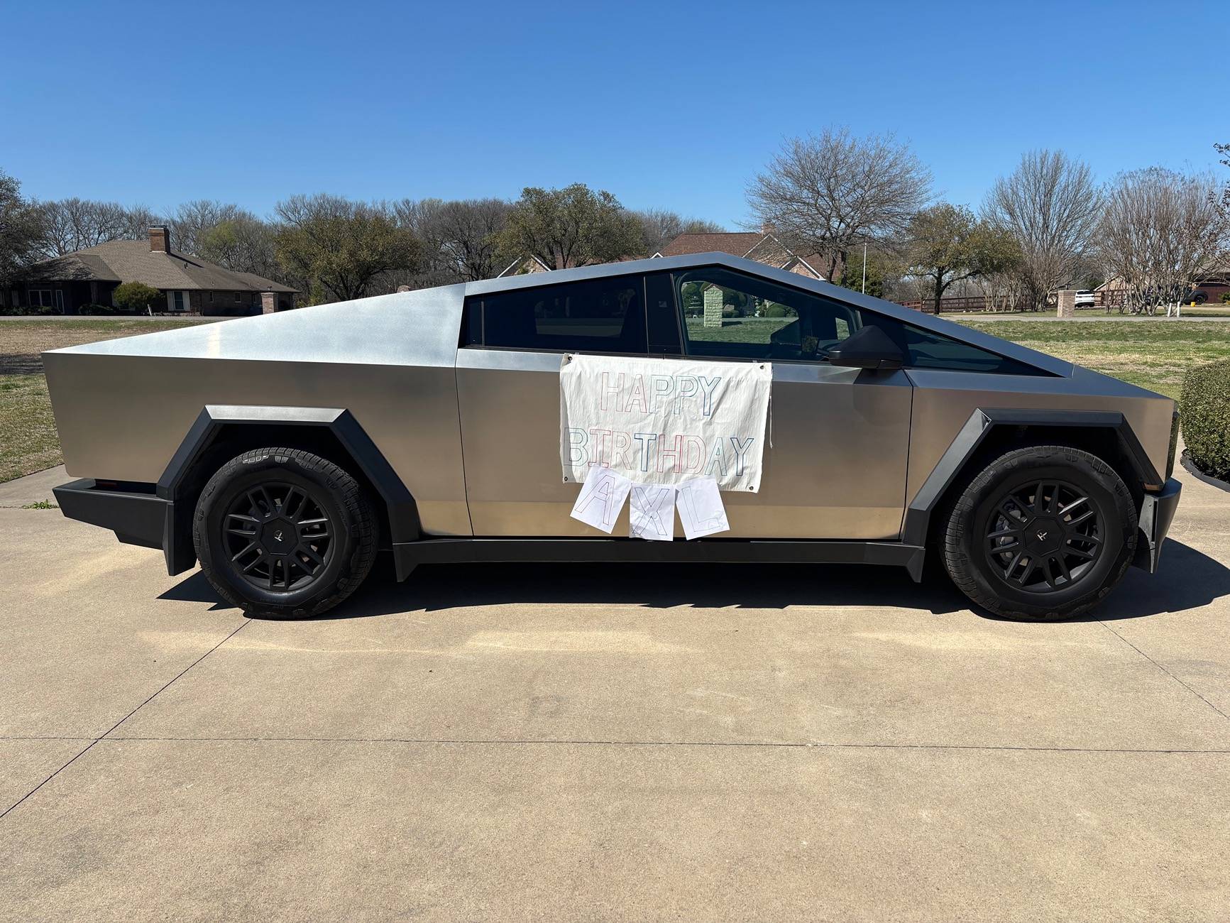 Tesla Cybertruck My son is turning 8 on the 20th and I was wondering if anyone would give him a birthday ride along? IMG_8716