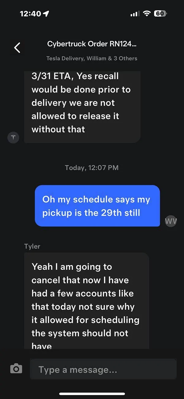Tesla Cybertruck delayed delivery due to inspection? IMG_0878
