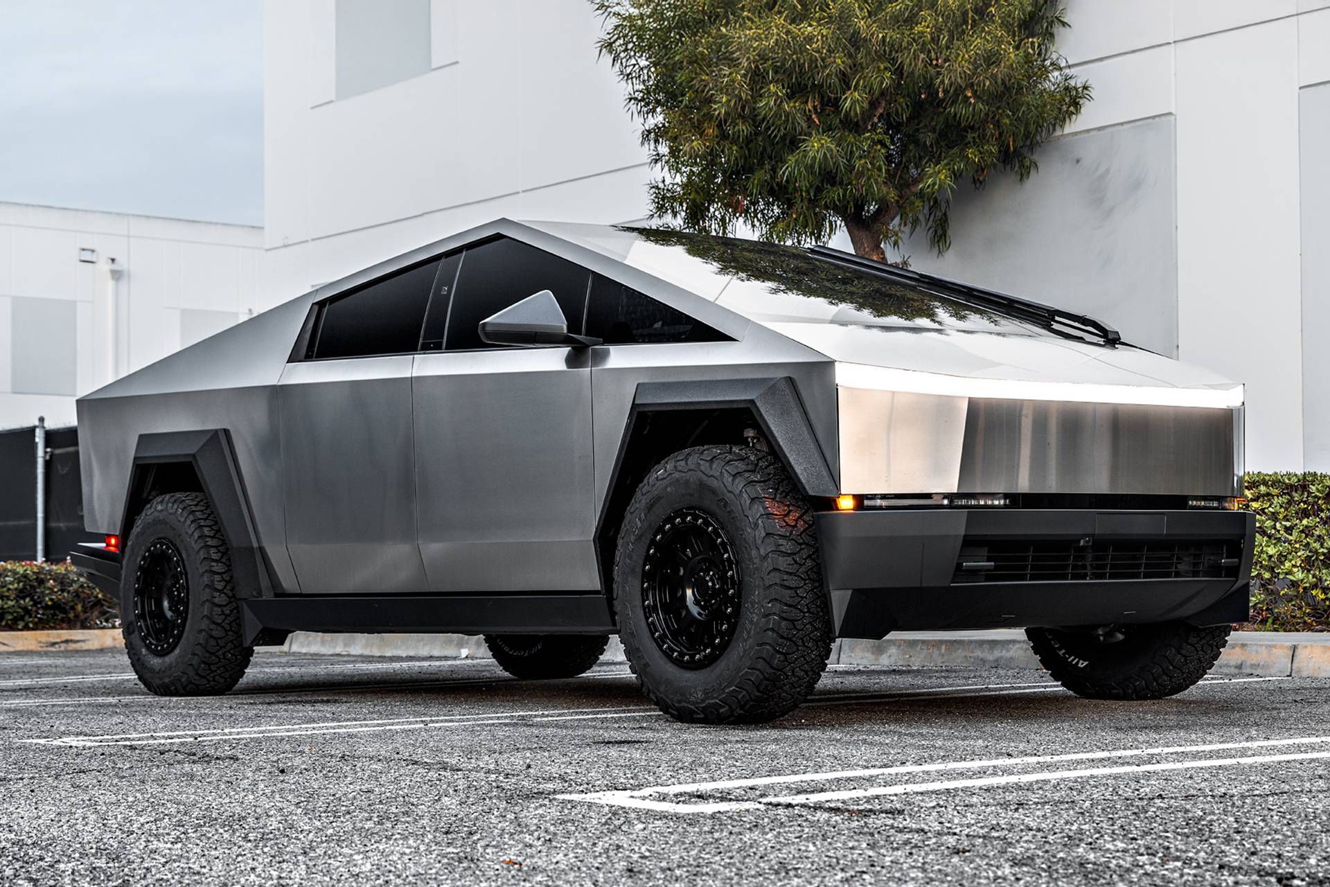 Tesla Cybertruck Unplugged Performance Cybertruck Wide Fender Flares - Bed Liner Finish CT - UP Fender Flare Bed Liner Coatin
