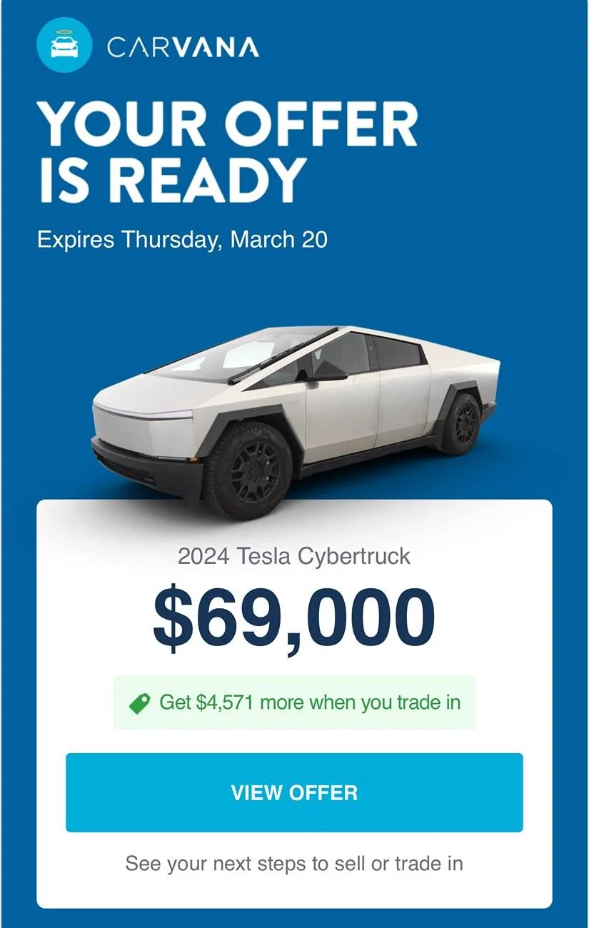 Tesla Cybertruck Rapid depreciation IMG_6749