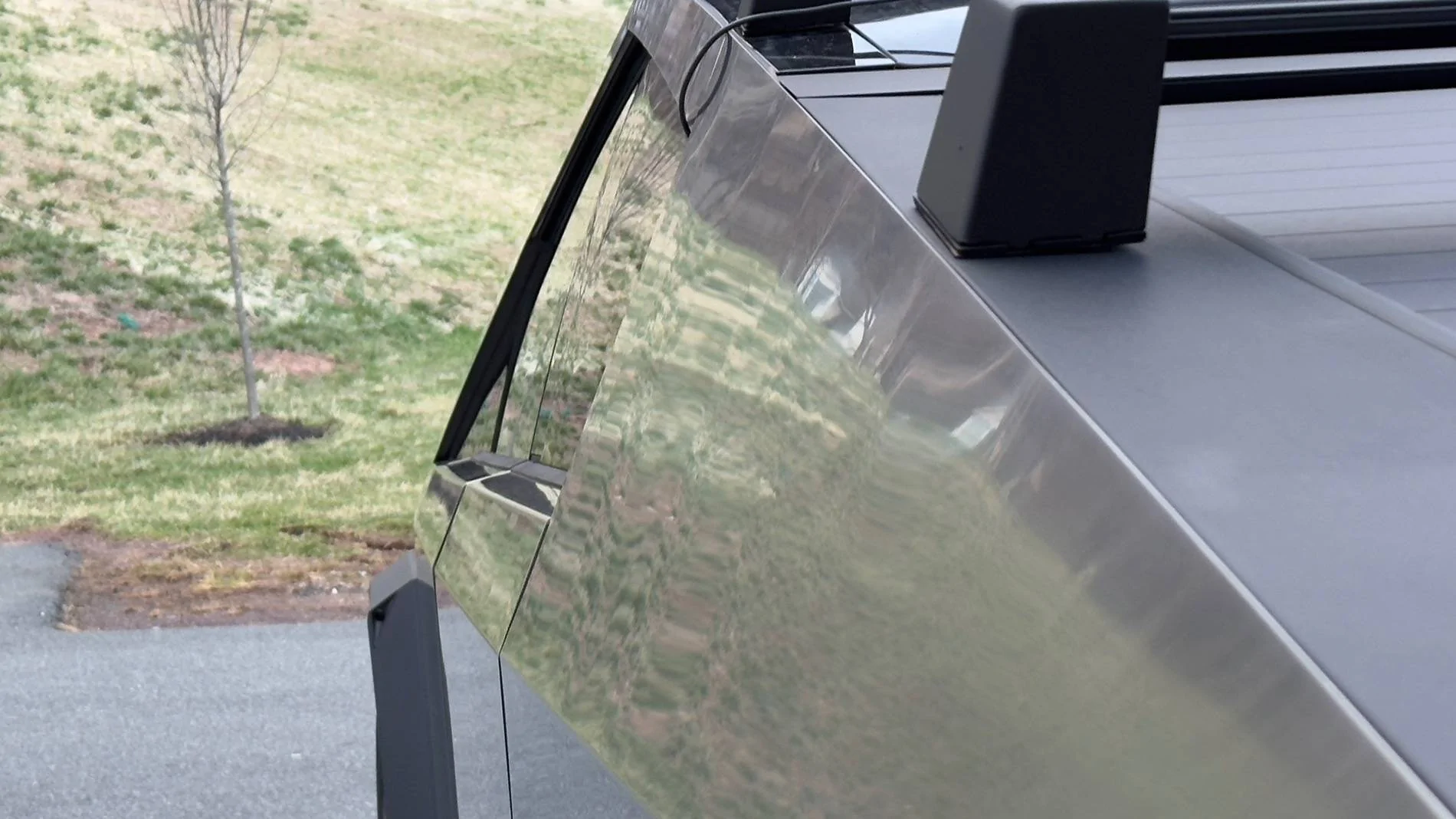 Tesla Cybertruck 3D Print Mirror Delete Covers (now printed in stainless steel) IMG_8815