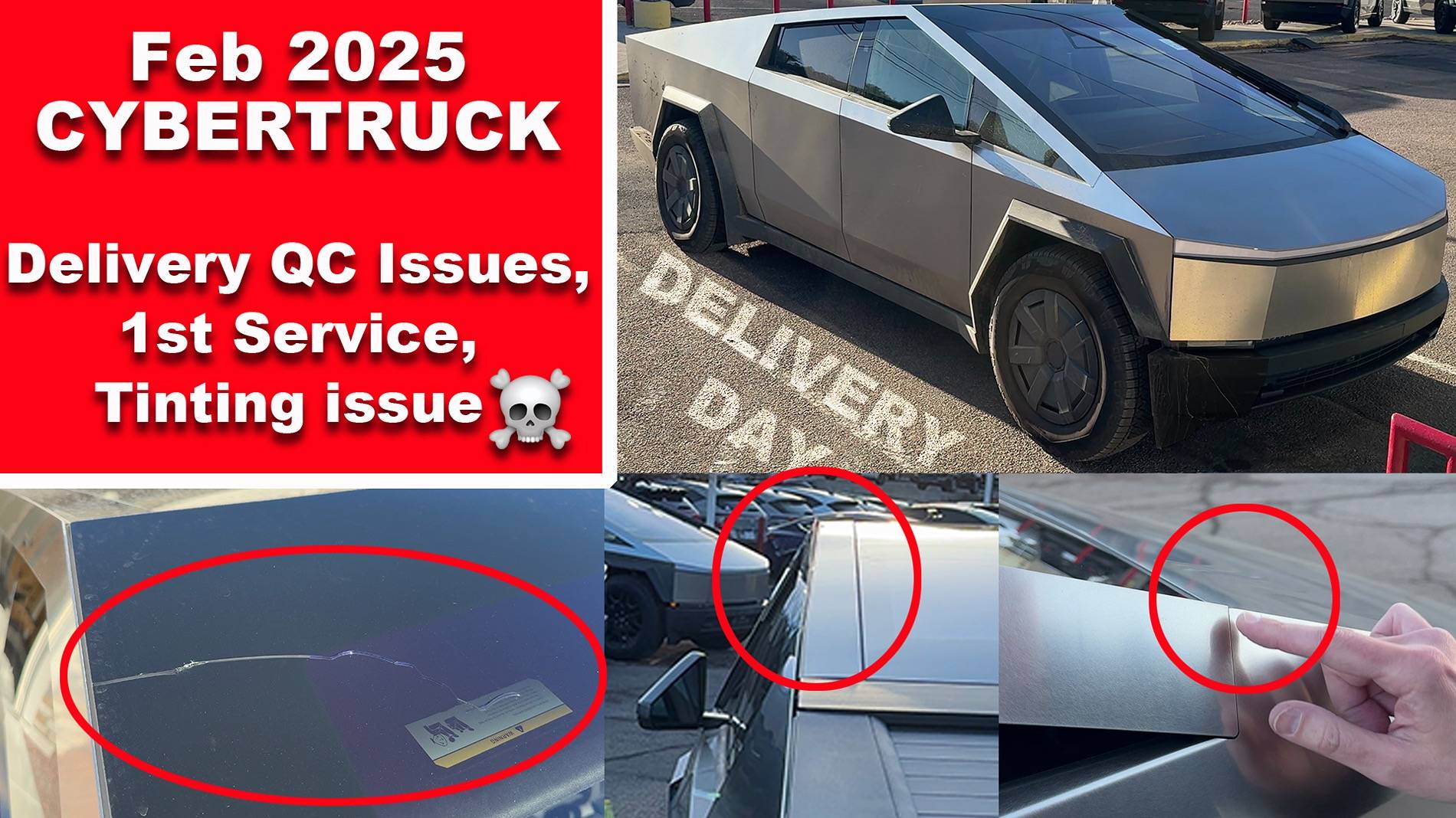 Tesla Cybertruck 2025 Tesla Cybertruck still has QC Issues - Delivery Day & 1st Service Experience Cybertruck delivery day copy