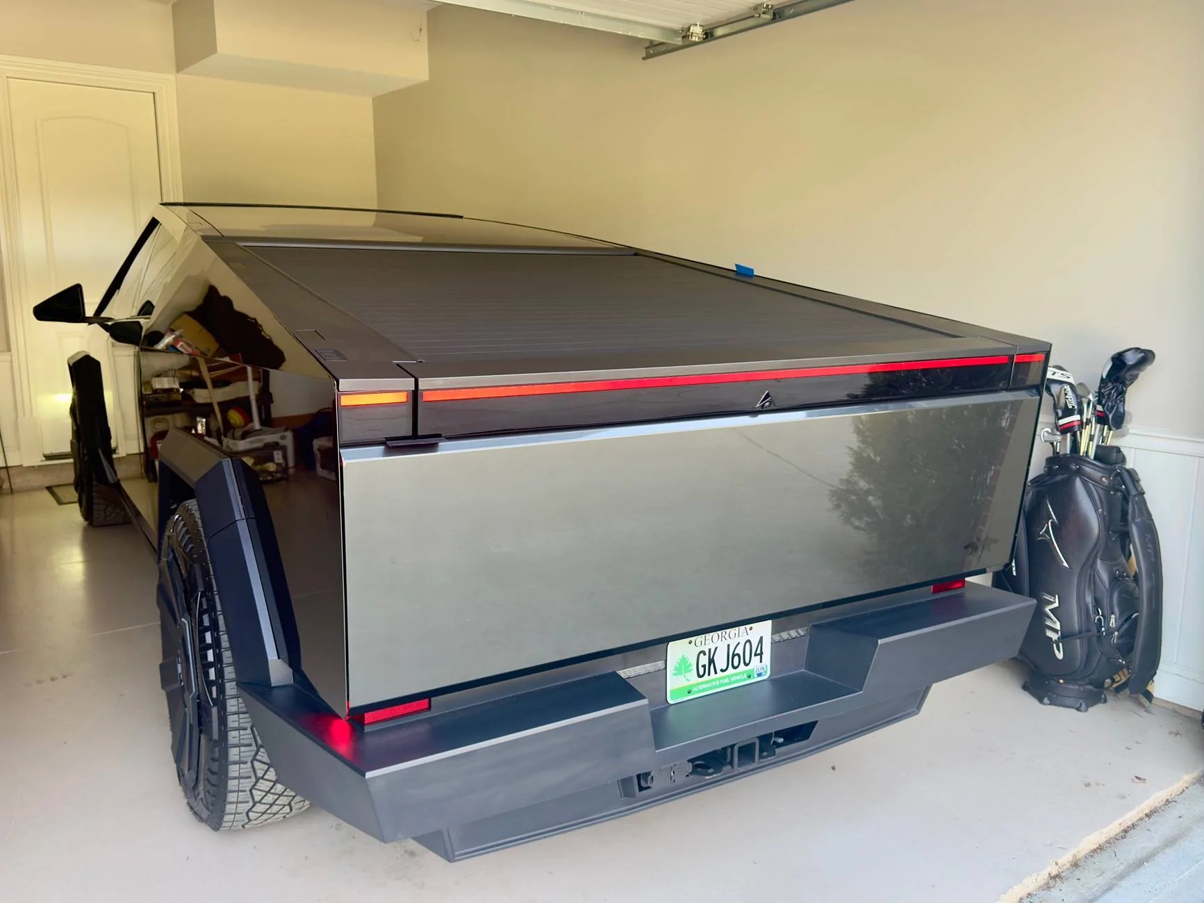 Tesla Cybertruck Matte Lead Ink Gray PPF Wrap by TWRAPS IMG_1598
