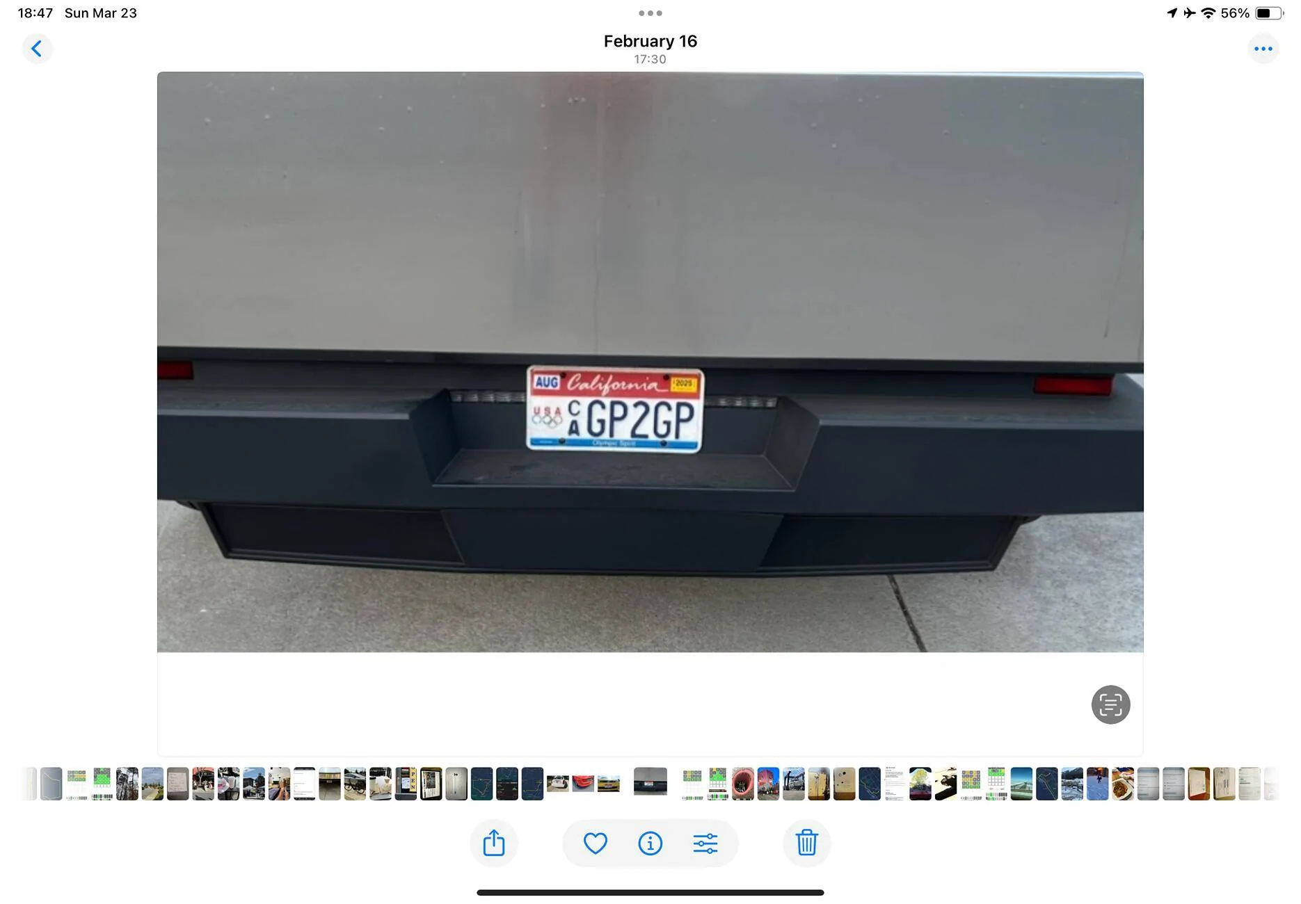 Tesla Cybertruck Custom license plate / vanity plate name for your Cybertruck? IMG_2261