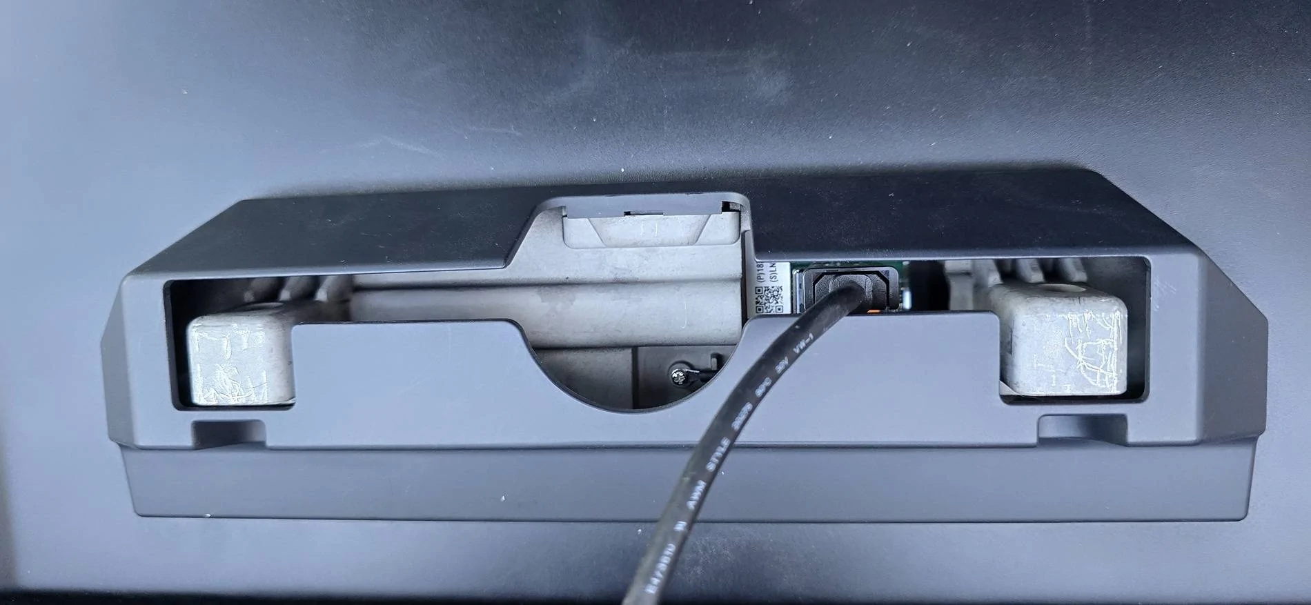 Tesla Cybertruck Failed screen tilt install - USB-C interference Rear cover attached