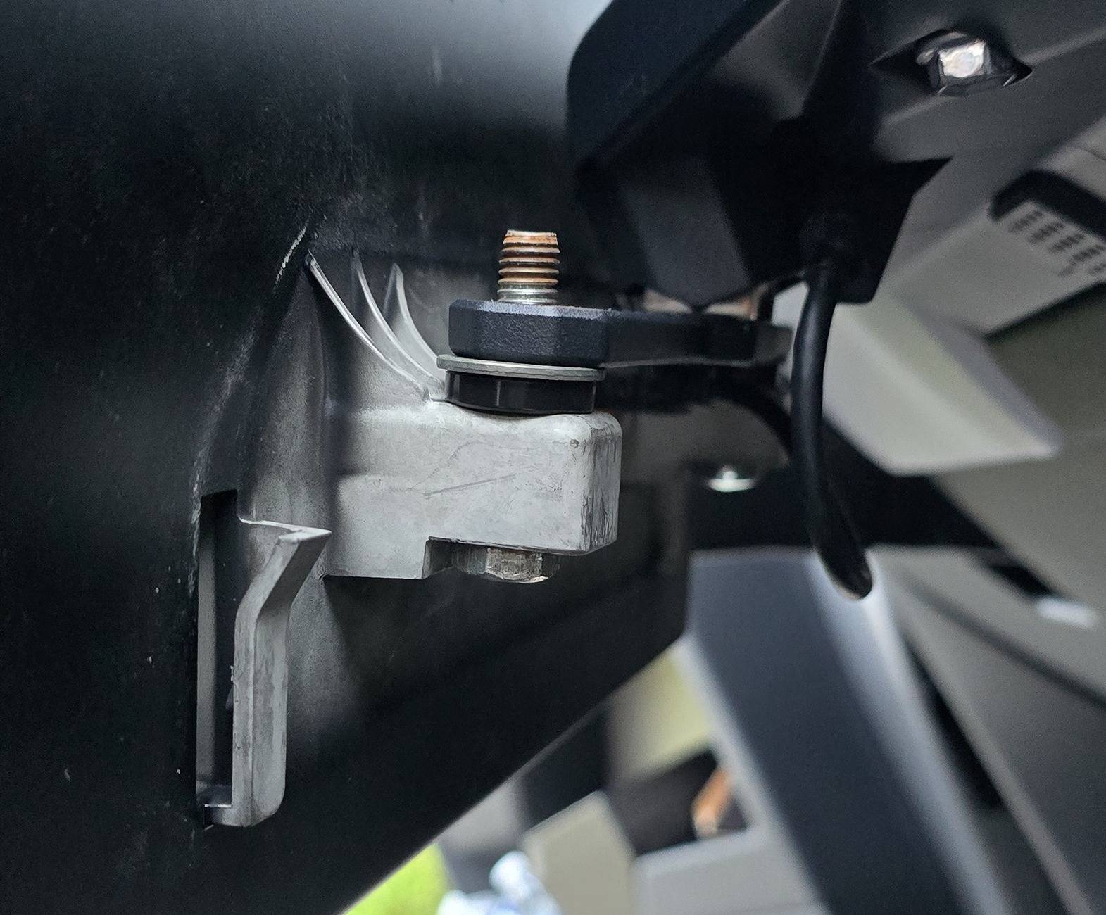 Tesla Cybertruck Failed screen tilt install - USB-C interference Spacers