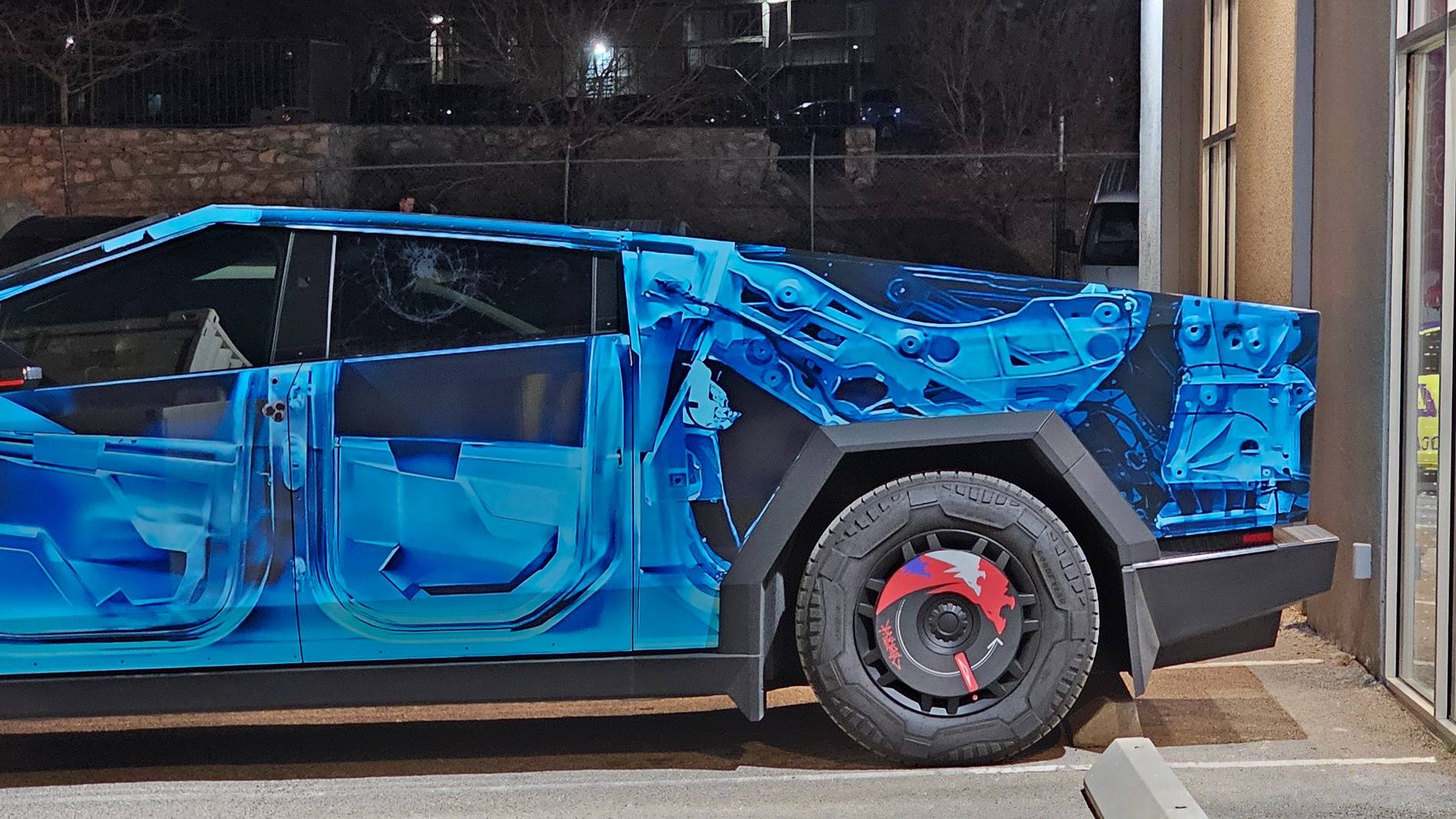 Tesla Cybertruck I bought the OMFG decal so you don't have to | Worth it? *no 20250212_215735