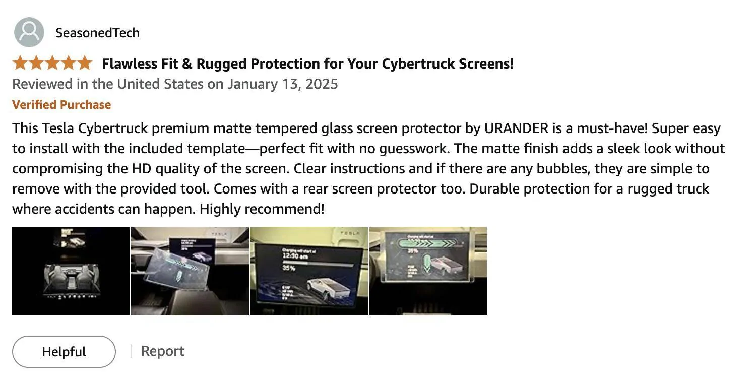 Tesla Cybertruck Exclusive Launch: Premium Tempered Glass Screen Protector with 33% Savings sp1