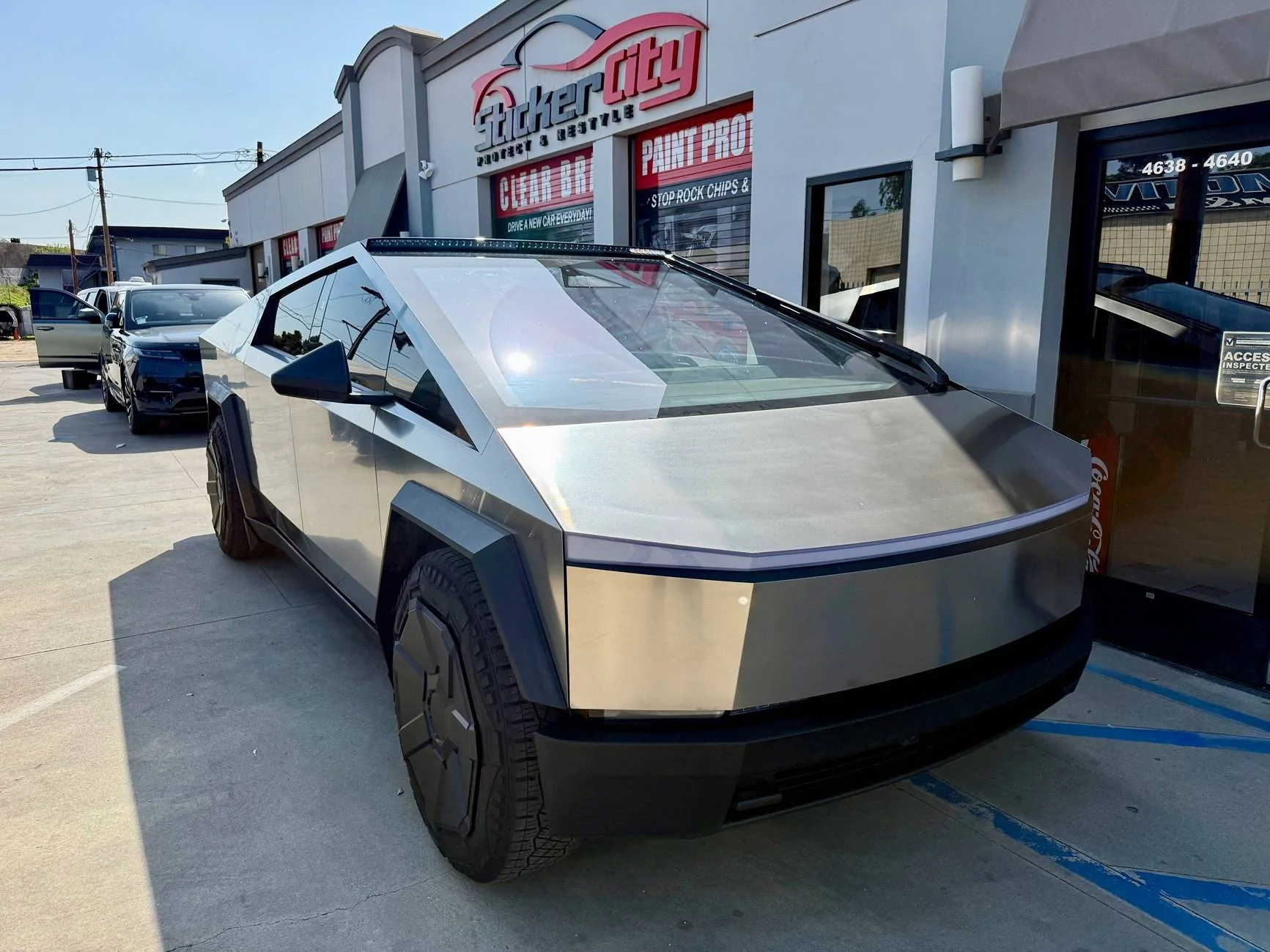 Tesla Cybertruck Tesla Light Bar Installed IMG_1202