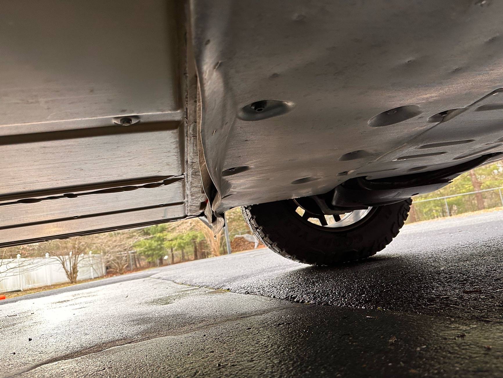 Tesla Cybertruck Metal peeling off the bottom 522044aa-07c5-4807-a8e9-069cf9b2ab5a
