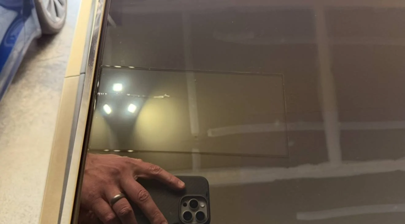 Tesla Cybertruck UPDATED: 360 miles on OD front windshield already cracked 🤦‍♂️ IMG_7466