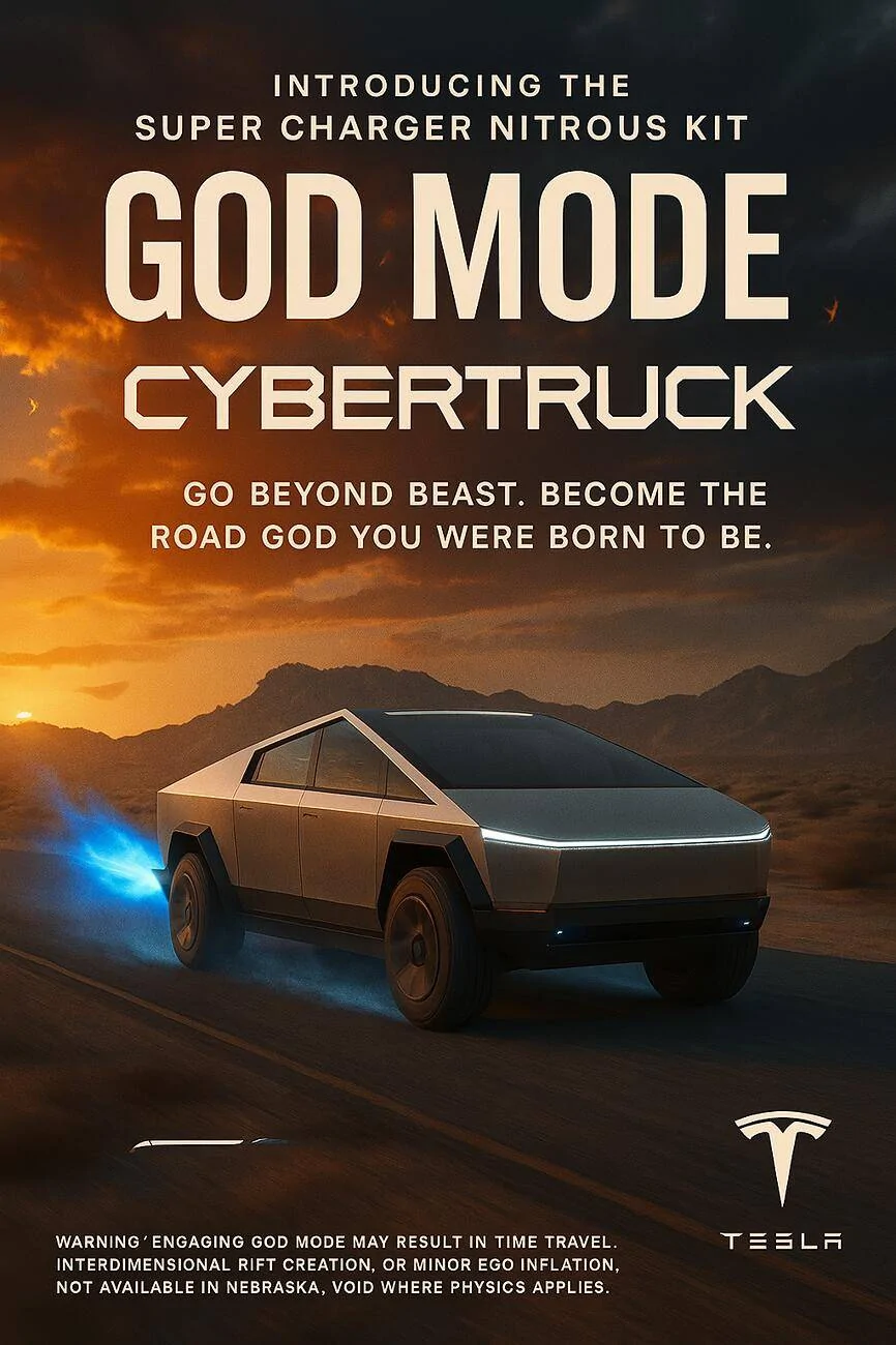 Tesla Cybertruck BREAKING: Tesla Launches Super Charger Nitrous Kit for Cybertruck — Go From Beast Mode to God Mode IMG_2497