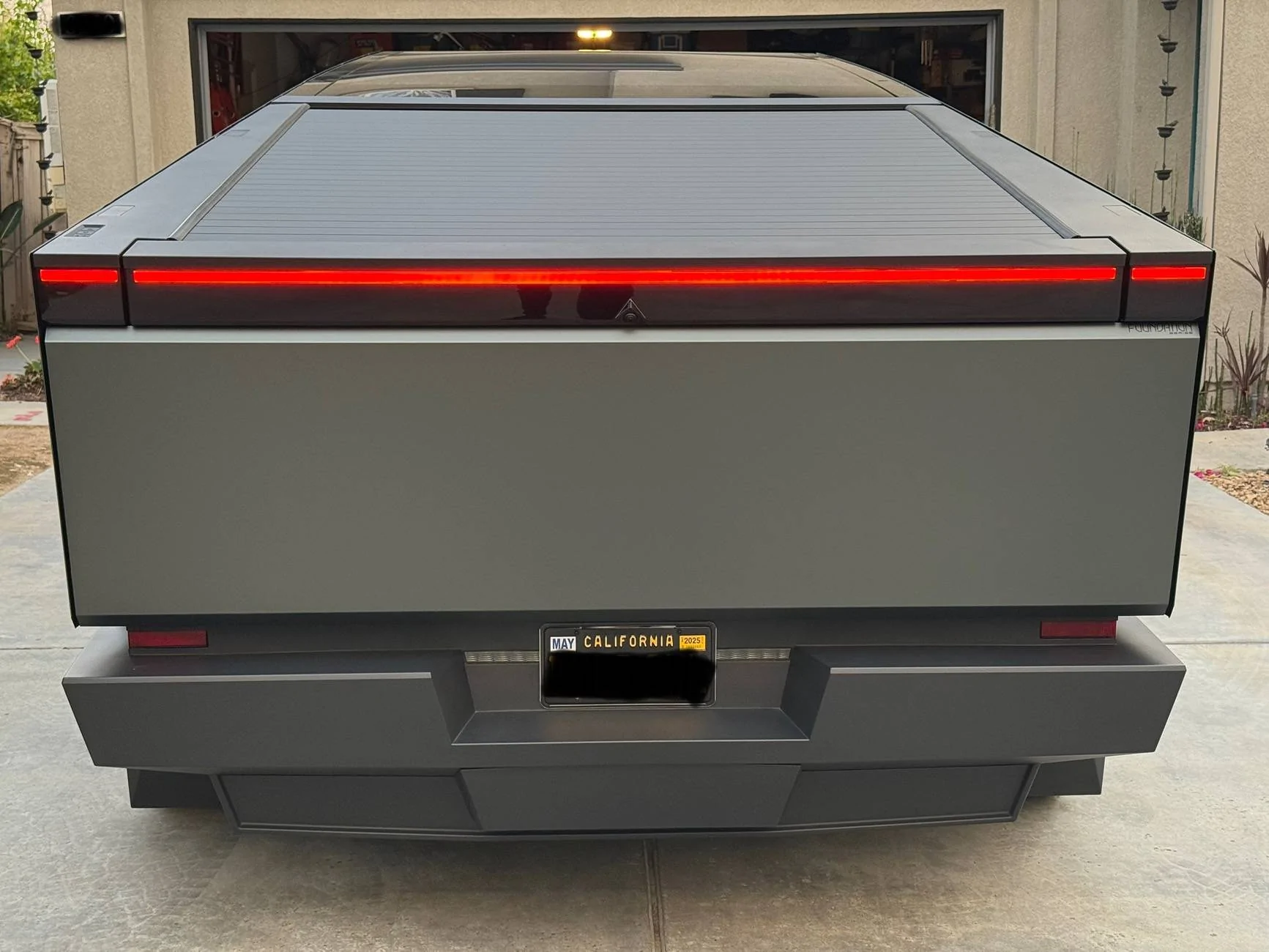 Tesla Cybertruck Twraps Matte Mysterious Green Self-Install Wrap Done IMG_5146