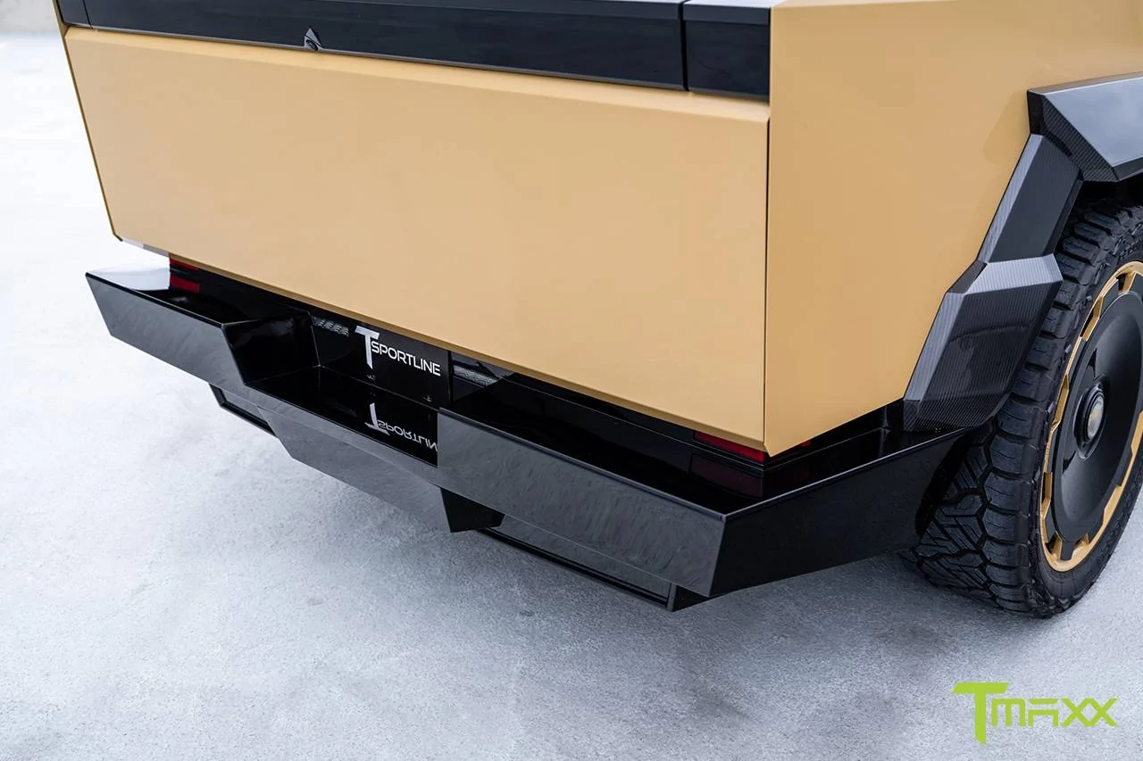 Tesla Cybertruck Custom Cybertruck Build - T Sportline - Wide Body Carbon Fiber / Full Custom Interior / Color PPF & Custom Match Wheels / Big Brake Kit tmaxx-gloss-coffee-crema-tesla-cybertruck-ctm-24-inch-custom-painted-wheels-11