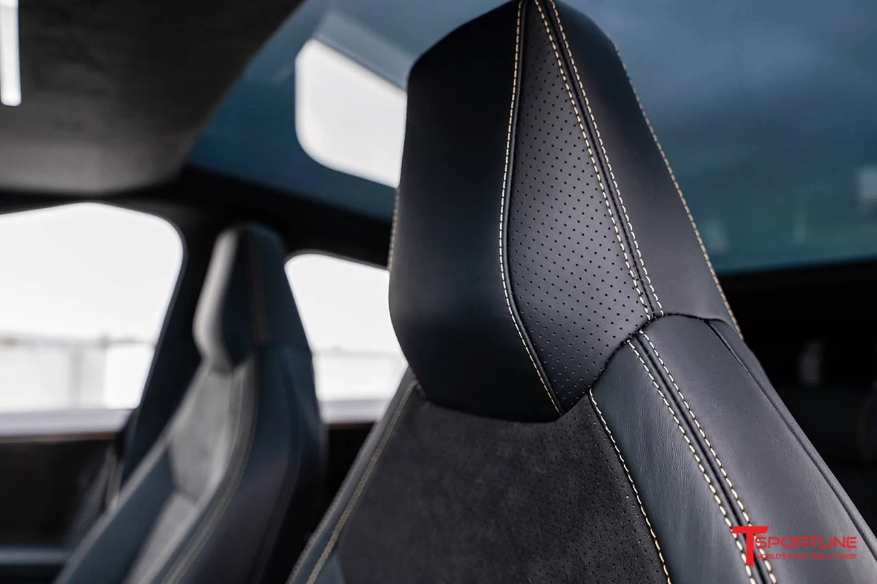 Tesla Cybertruck Custom Cybertruck Build - T Sportline - Wide Body Carbon Fiber / Full Custom Interior / Color PPF & Custom Match Wheels / Big Brake Kit tmaxx-gloss-coffee-crema-tesla-cybertruck-ferrari-black-leather-monza-suede-upgrade-06