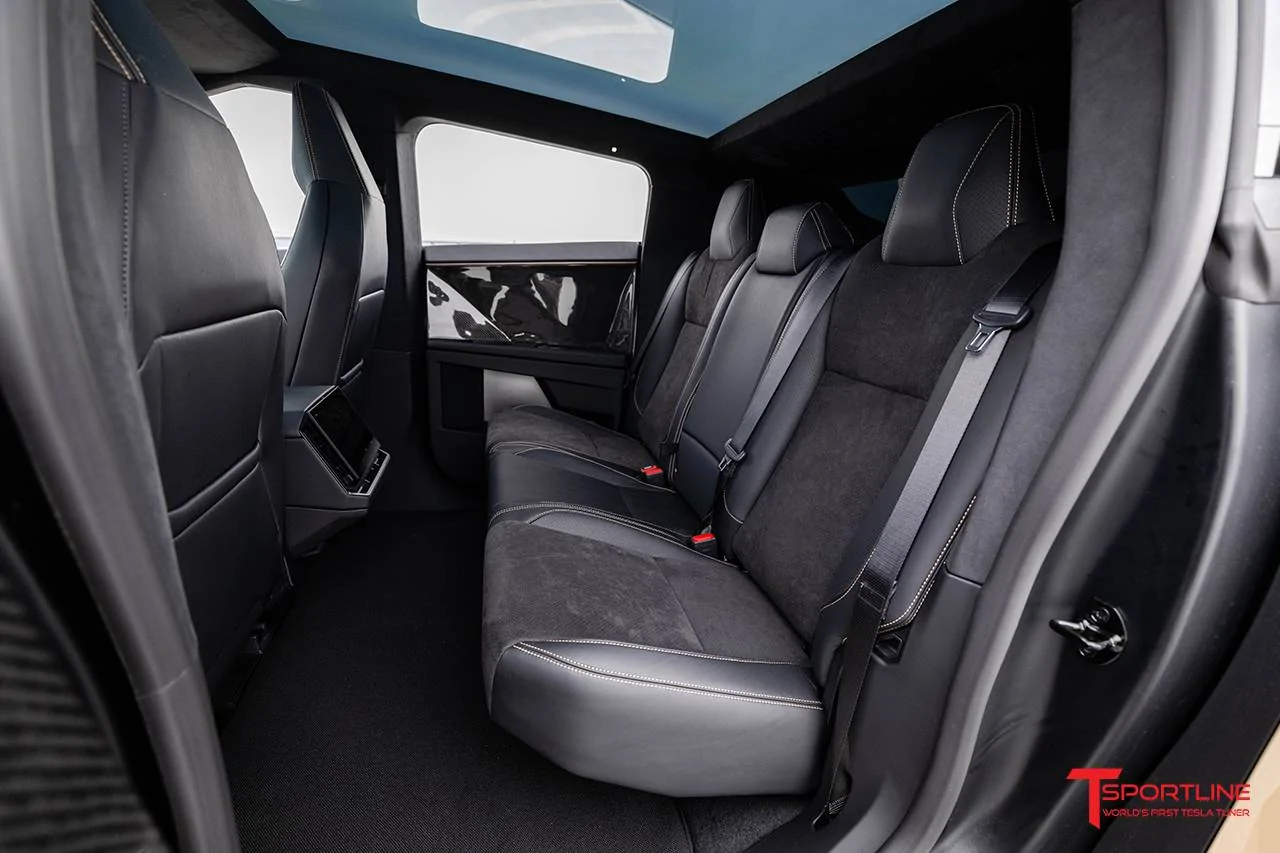 Tesla Cybertruck Custom Cybertruck Build - T Sportline - Wide Body Carbon Fiber / Full Custom Interior / Color PPF & Custom Match Wheels / Big Brake Kit tmaxx-gloss-coffee-crema-tesla-cybertruck-ferrari-black-leather-monza-suede-upgrade-07