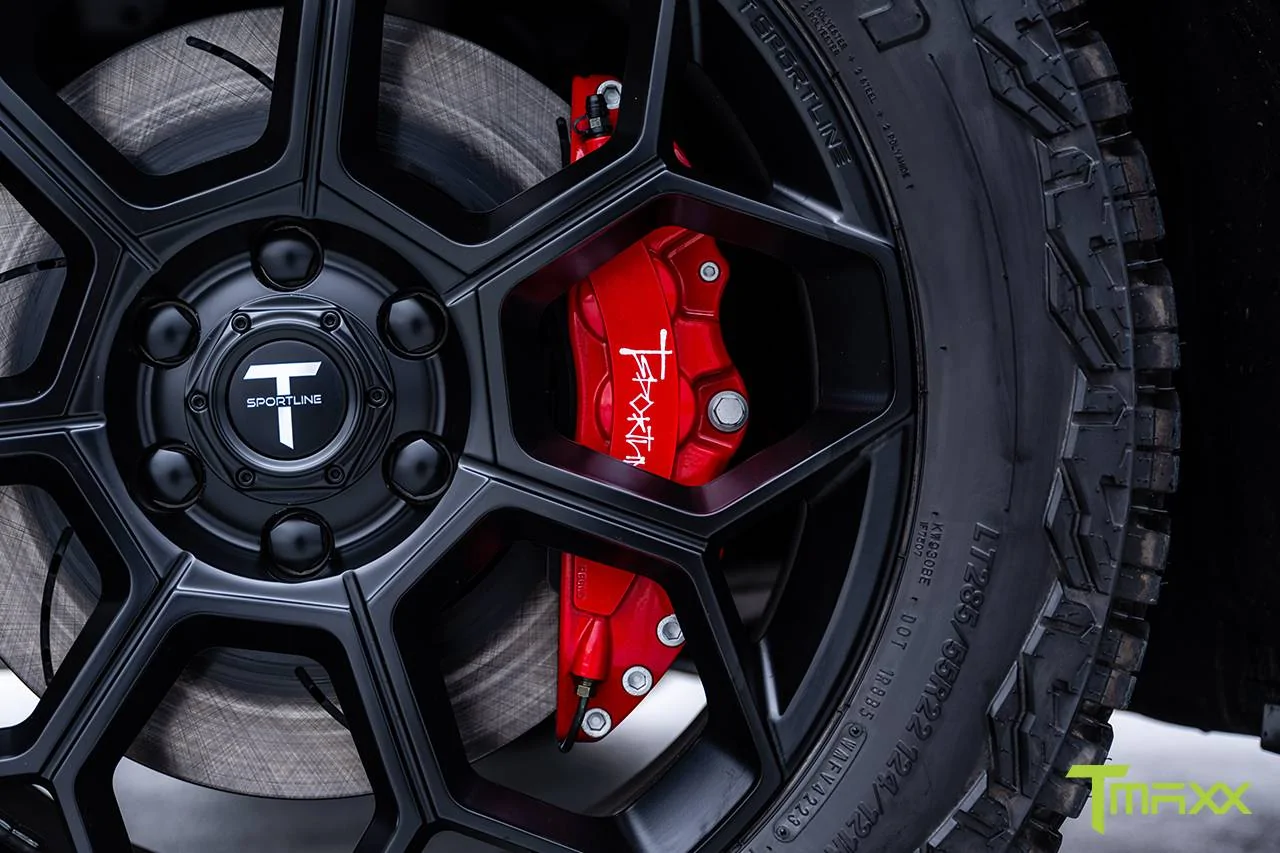 Tesla Cybertruck Custom Cybertruck Build - T Sportline - Wide Body Carbon Fiber / Full Custom Interior / Color PPF & Custom Match Wheels / Big Brake Kit tmaxx-gloss-coffee-crema-tesla-cybertruck-ct7-22-inch-satin-black-wheels-20