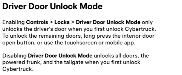 Tesla Cybertruck Walk away Door Lock 1743714898982-j7