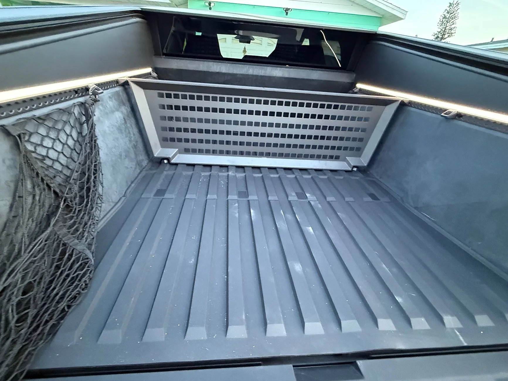 Tesla Cybertruck Installed Cybertruck bed, frunk and trunk liner by 3Wliners IMG_3175