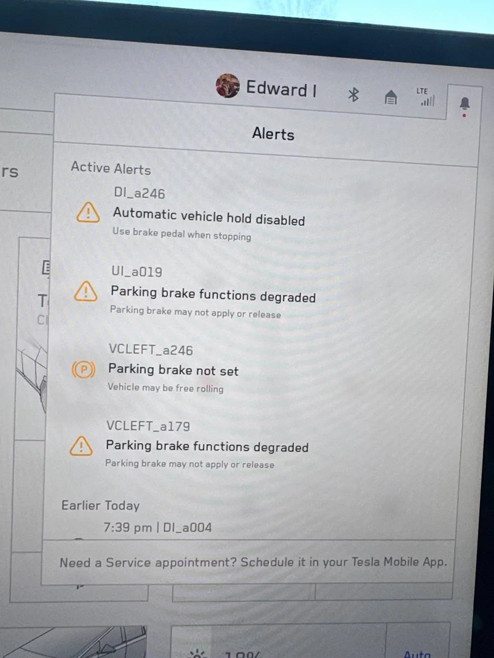 Tesla Cybertruck FSD Stopped, cruise stopped, parking brake degraded… IMG_4974