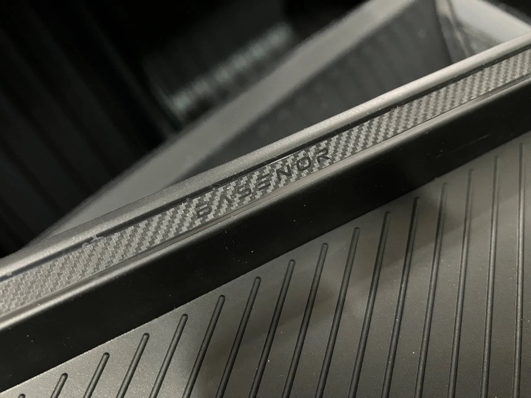 Tesla Cybertruck Basenor Behind Screen Storage Tray IMG_1347