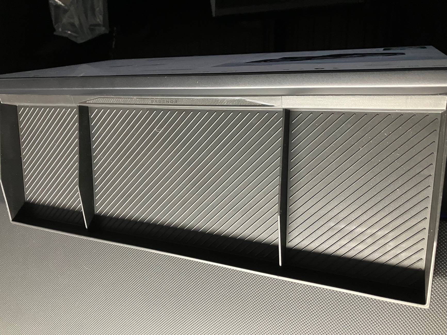 Tesla Cybertruck Basenor Behind Screen Storage Tray IMG_1351