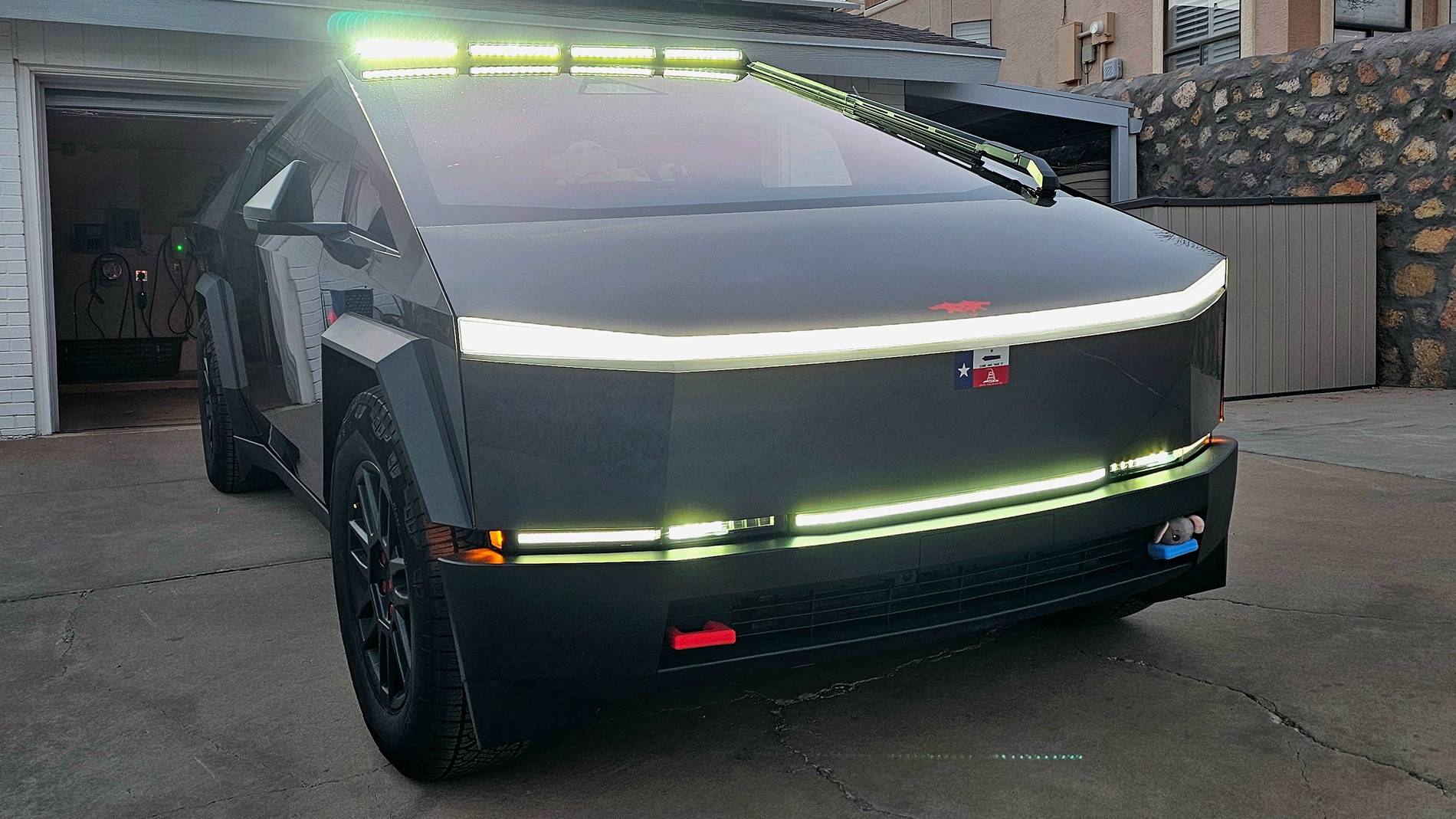 Tesla Cybertruck Foundation Series Light Bar Waiting Room 20250304_181304