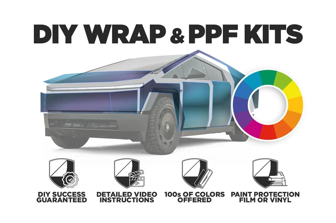 Tesla Cybertruck New DIY PPF / Wrap kits now include 2 sets of Cantrail films - FREE - no waiting for Tesla recall - T Sportline Special tesla-cybertruck-diy-wrap-ppf-kit-main-thumbnail_4000x.progressiv