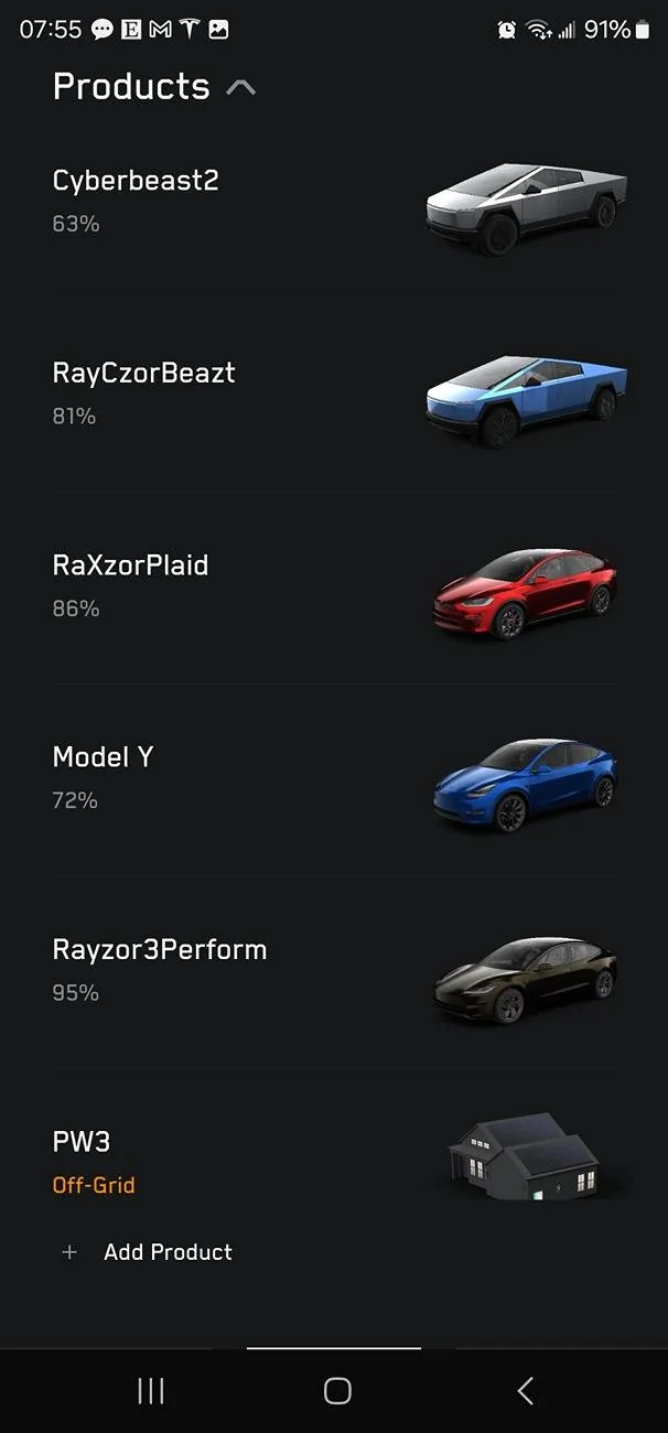 Tesla Cybertruck Android App Version - what's the deal with the releases? Screenshot_20250408_075540_Tesla