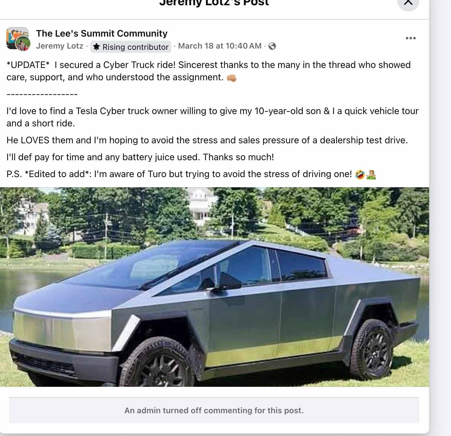 Tesla Cybertruck Cybertruck Positivity and making a Birthday Special! pro-VkJOirj9