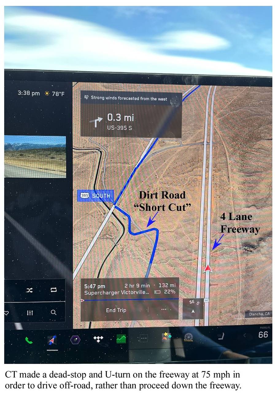 Tesla Cybertruck Best Nav-Error Shortcut yet...))) 1 CT Shortcut Olancha
