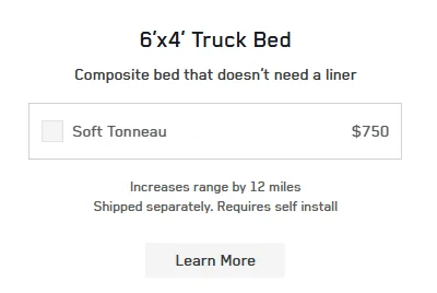 Tesla Cybertruck Long Range RWD Cybertruck launched!  362 miles range w/ soft tonneau ($62,490 w/ tax credit) 1744336640578-9q