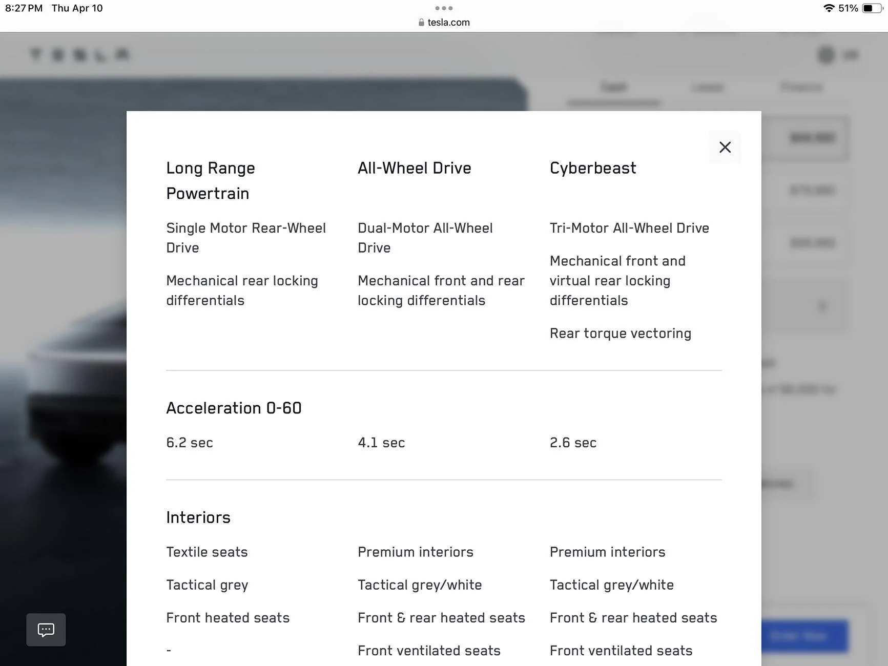 Tesla Cybertruck Long Range RWD Cybertruck launched!  362 miles range w/ soft tonneau ($62,490 w/ tax credit) IMG_2373