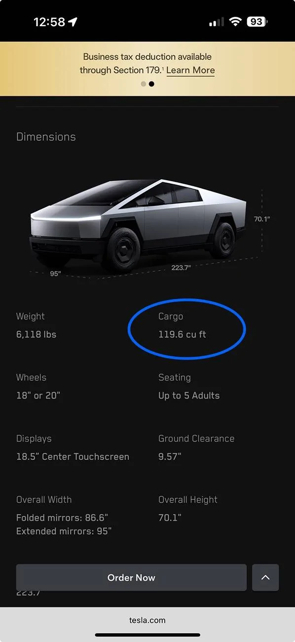 Tesla Cybertruck Long Range RWD Cybertruck launched!  362 miles range w/ soft tonneau ($62,490 w/ tax credit) IMG_6106