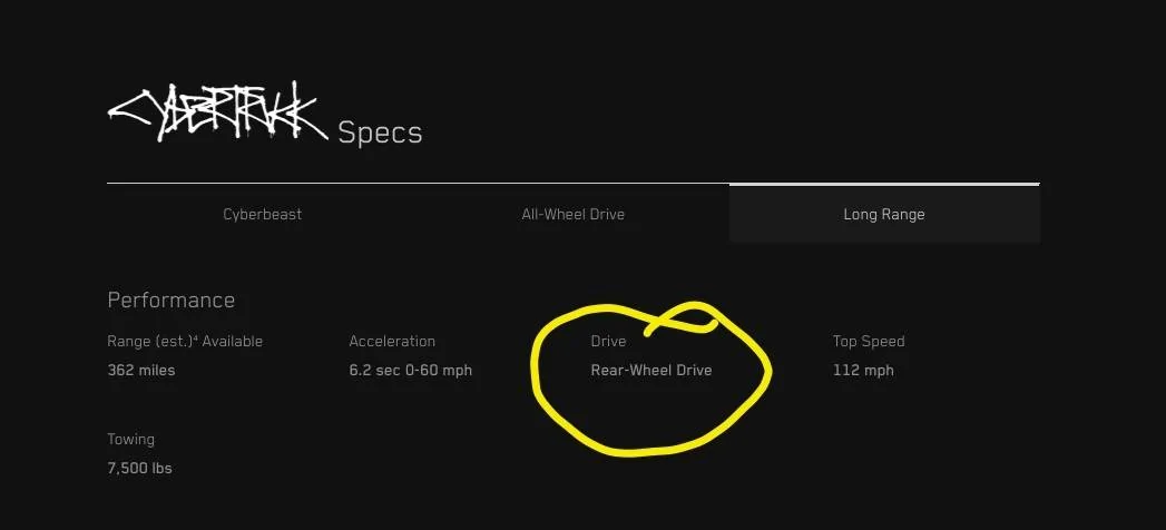 Tesla Cybertruck Long Range RWD Cybertruck launched!  362 miles range w/ soft tonneau ($62,490 w/ tax credit) Screenshot_20250411_082806_Samsung captur