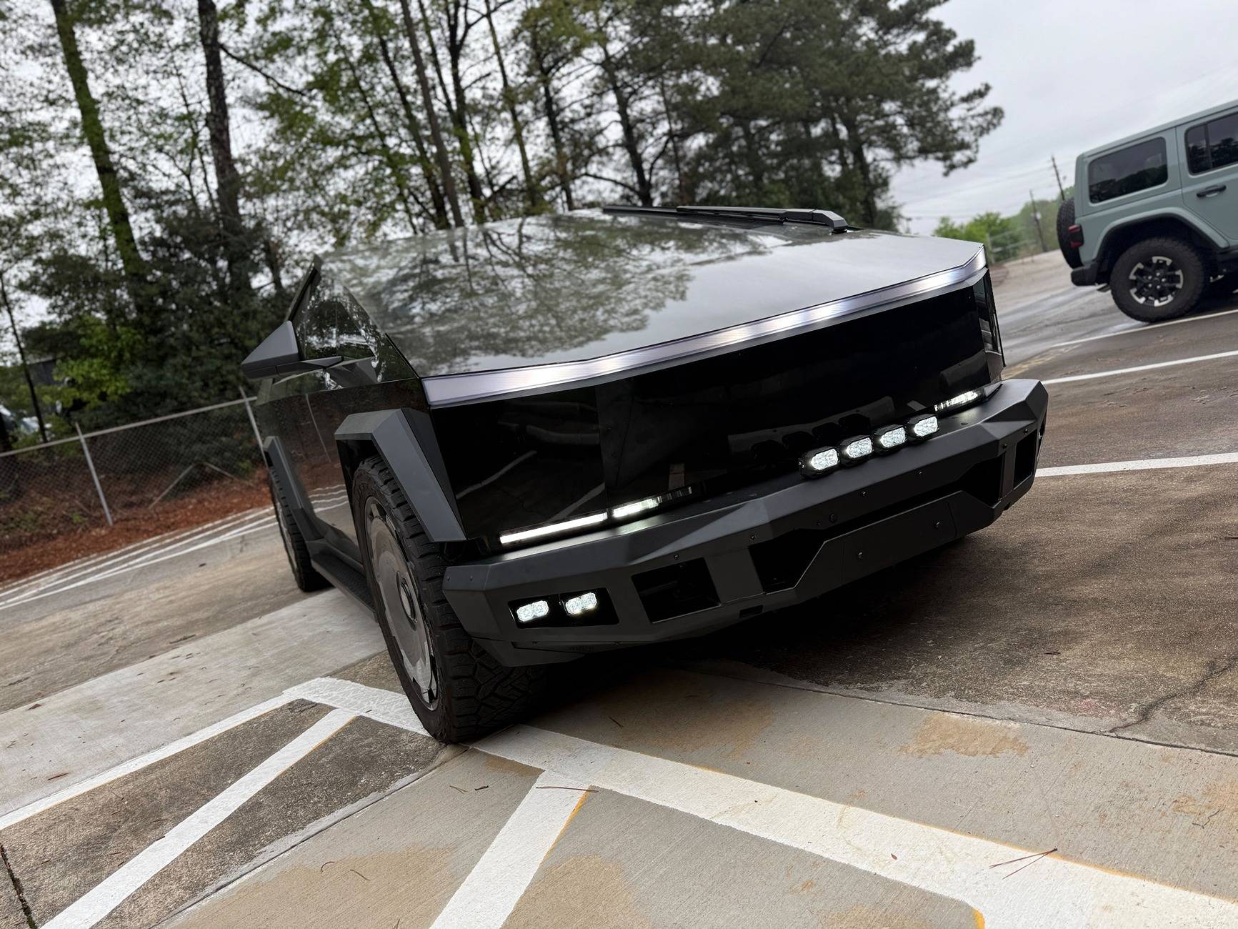 Tesla Cybertruck Introducing T Sportline CTX Extreme Duty Front Bumper with Integrated Winch (High-Output) & Lighting IMG_6719