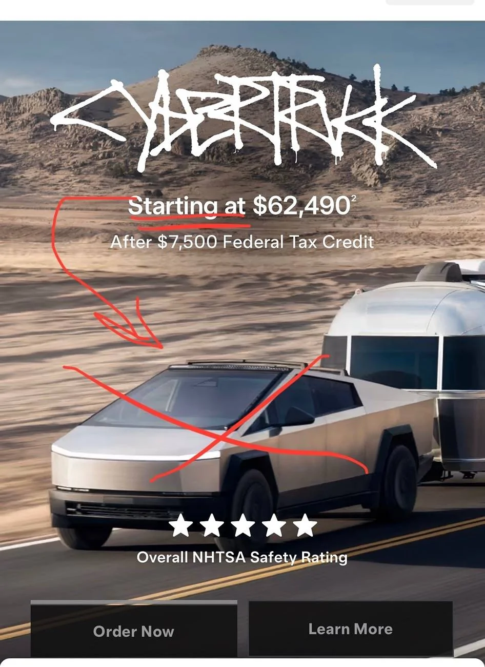Tesla Cybertruck Long Range RWD Cybertruck launched!  362 miles range w/ soft tonneau ($62,490 w/ tax credit) IMG_4554