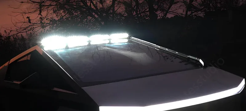 Tesla Cybertruck Light bar amber vinyl film mod 1744611553620-yq