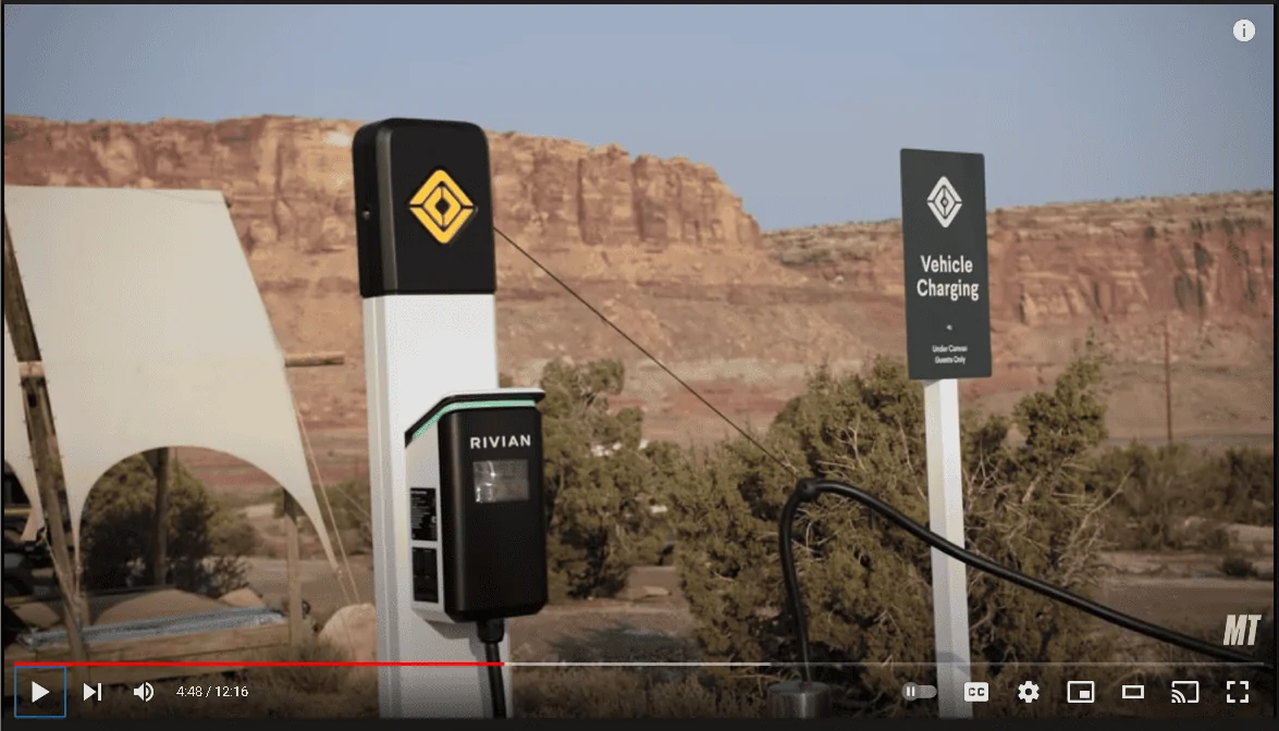 Tesla Cybertruck Watch Rivian R1T Electric Truck Tackle The Trans-America Trail 1633735774882