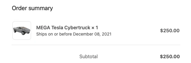 Tesla Cybertruck MEGA X Cybertruck Announced by Mattel - 3,000 Piece Lego-Style Truck Screen Shot 2021-10-15 at 2.16.43 PM
