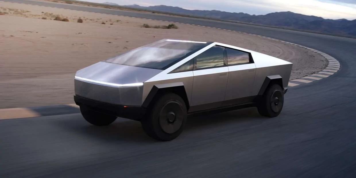 Tesla Cybertruck ? New Cybertruck video showing (removable) side mirrors, rear wheel steering, turning radius! 04_Deskto