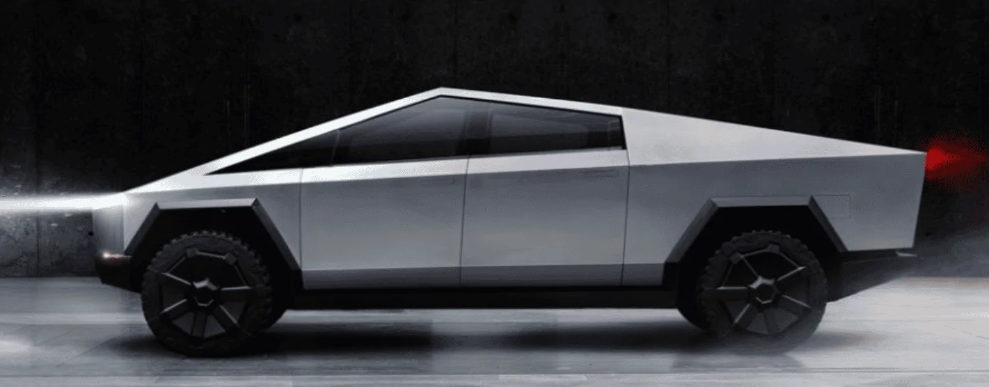 Tesla Cybertruck ? New Cybertruck video showing (removable) side mirrors, rear wheel steering, turning radius! CT Side1