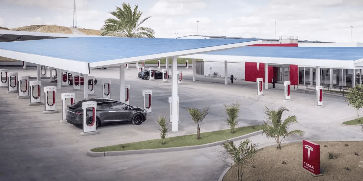 Tesla Cybertruck ELECTREK: Tesla announces plans to triple the size of Supercharger network within 2 years 1634864937980