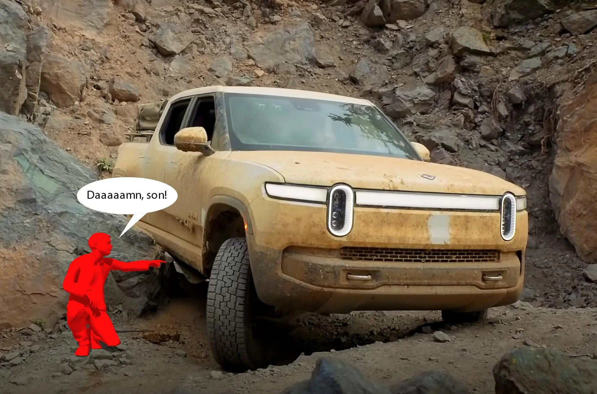 Tesla Cybertruck ? New Cybertruck video showing (removable) side mirrors, rear wheel steering, turning radius! Oops!