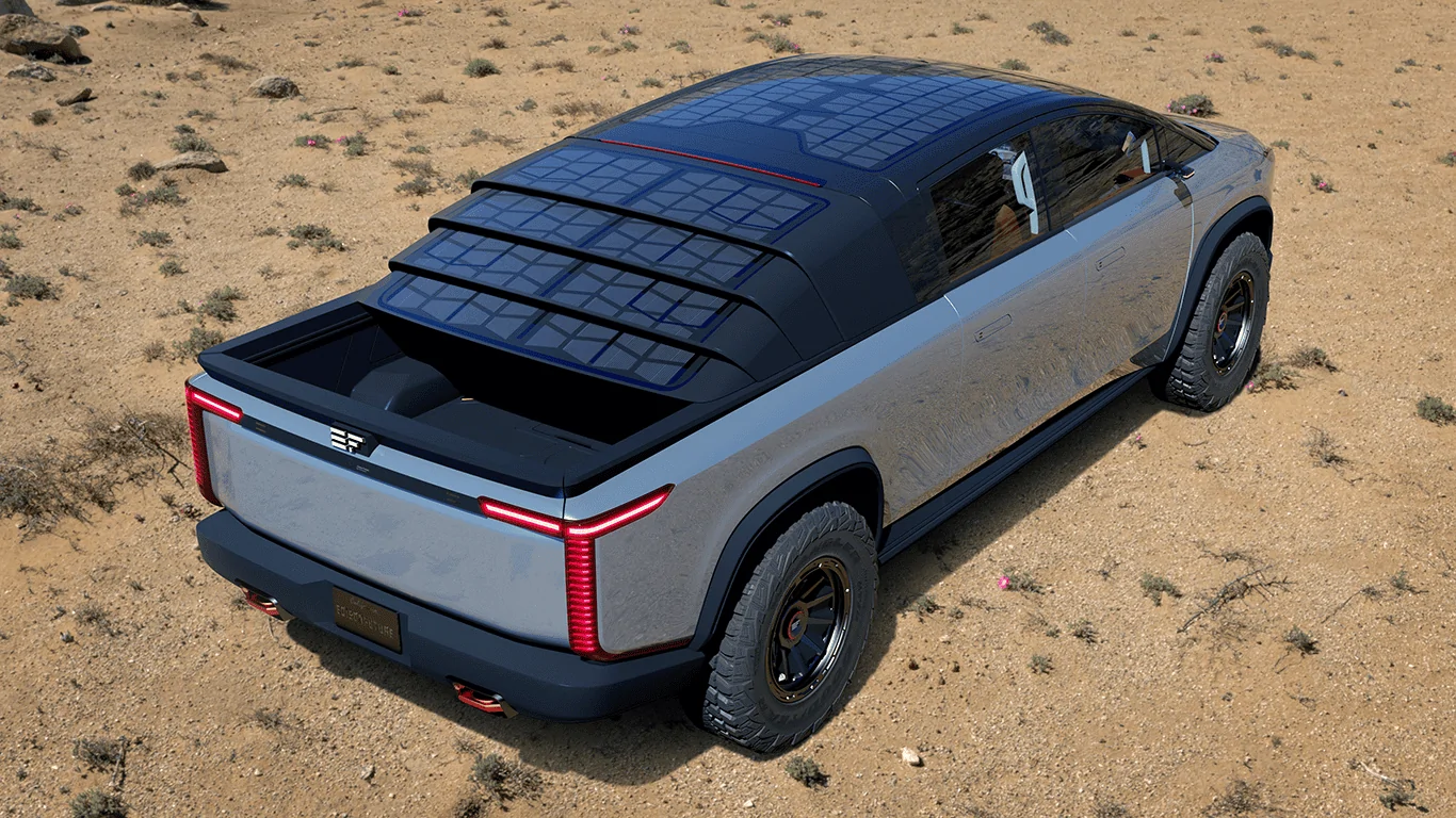 Tesla Cybertruck Edison Future...love the bed cover 1635271803987