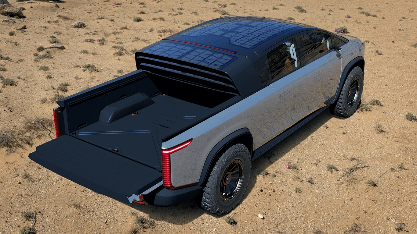 Tesla Cybertruck Edison Future...love the bed cover 1635272086601