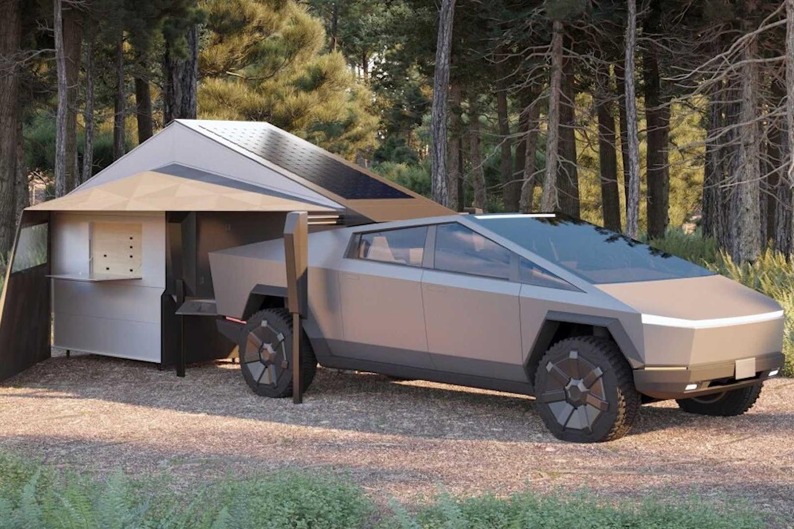 Tesla Cybertruck Luxury Camper accessory by Form Camper designed to fit Tesla Cybertruck 916647