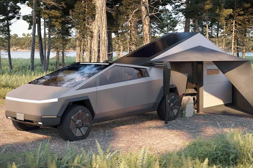 Tesla Cybertruck Luxury Camper accessory by Form Camper designed to fit Tesla Cybertruck 916652