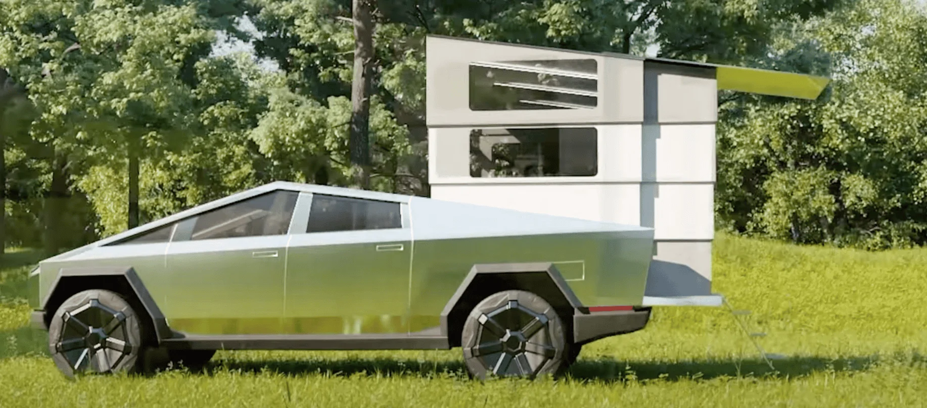 Tesla Cybertruck Biggest flaw in Cyberlandr - bed size Cyberlanr profil