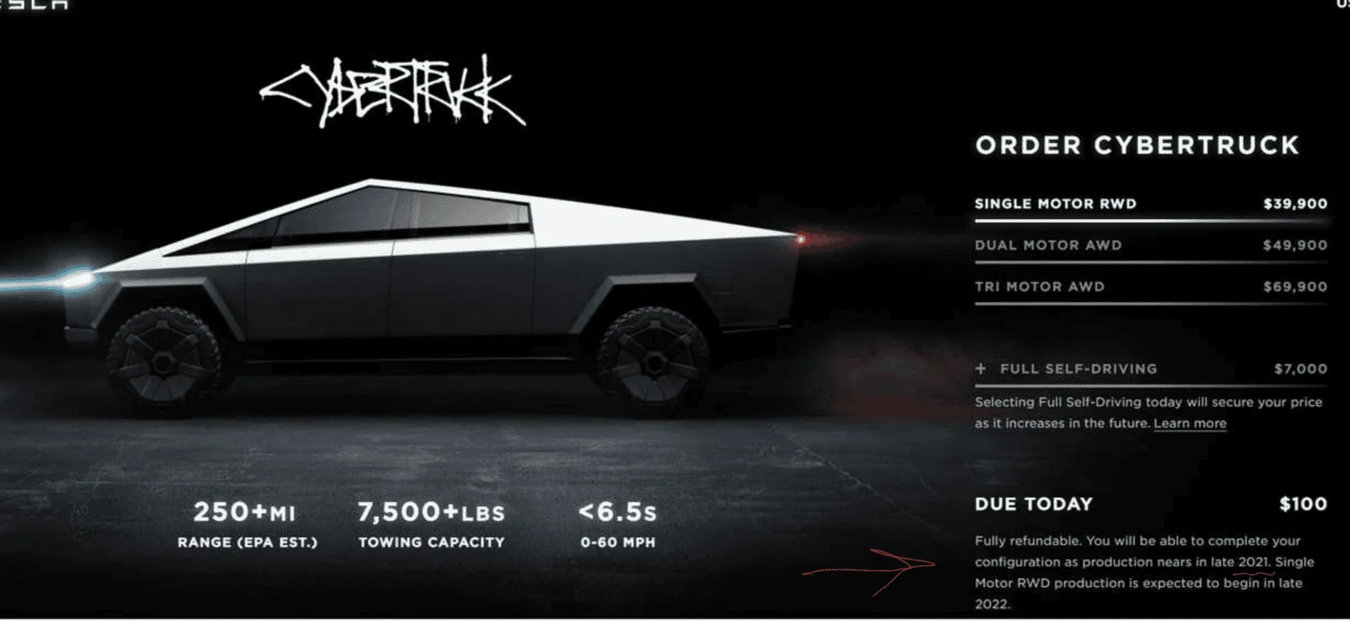 Tesla Cybertruck Soon, the Cybertruck will be the quickest way for some of us to get a Tesla 1637415163675